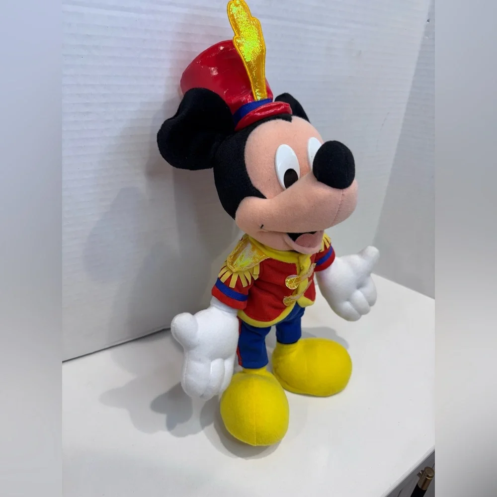 VTG‎ Disney Mickey Mouse Drum Major Free Standing Plush Toy